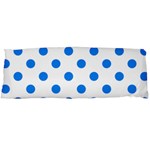 Polka Dots - Dodger Blue on White Body Pillow Case (Dakimakura) (One Side)