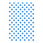 Polka Dots - Dodger Blue on White Shower Curtain 48  x 72  (Small)