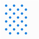 Polka Dots - Dodger Blue on White Small Garden Flag (Two Sides)