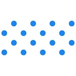 Polka Dots - Dodger Blue on White YOU ARE INVITED 3D Greeting Card (8x4)