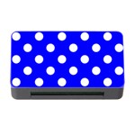 Polka Dots - White on Blue Memory Card Reader with CF