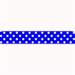 Polka Dots - White on Blue Small Bar Mat