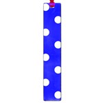 Polka Dots - White on Blue Large Book Mark