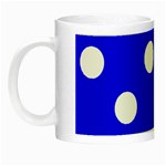 Polka Dots - White on Blue Night Luminous Mug