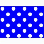 Polka Dots - White on Blue 5  x 7  Photo Cards
