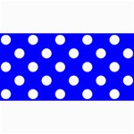 Polka Dots - White on Blue 4  x 8  Photo Cards