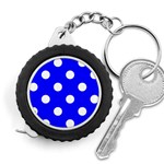 Polka Dots - White on Blue Measuring Tape