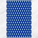 Polka Dots - White on Cobalt Blue Canvas 24  x 36 