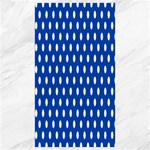 Polka Dots - White on Cobalt Blue Canvas 40  x 72 