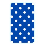 Polka Dots - White on Cobalt Blue Memory Card Reader (Rectangular)