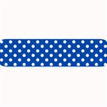Polka Dots - White on Cobalt Blue Medium Bar Mat