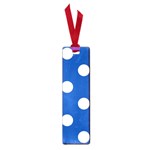 Polka Dots - White on Cobalt Blue Small Book Mark