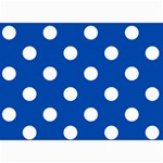 Polka Dots - White on Cobalt Blue 5  x 7  Photo Cards