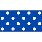 Polka Dots - White on Cobalt Blue YOU ARE INVITED 3D Greeting Card (8x4)