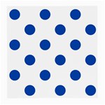 Polka Dots - Cobalt Blue on White Medium Glasses Cloth