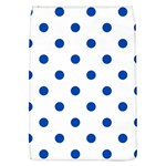 Polka Dots - Cobalt Blue on White Removable Flap Cover (L)