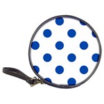 Polka Dots - Cobalt Blue on White Classic 20-CD Wallet
