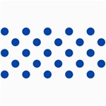 Polka Dots - Cobalt Blue on White 4  x 8  Photo Cards