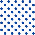 Polka Dots - Cobalt Blue on White ScrapBook Page 8  x 8 