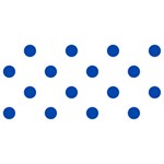 Polka Dots - Cobalt Blue on White YOU ARE INVITED 3D Greeting Card (8x4)