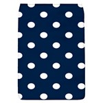 Polka Dots - White on Oxford Blue Removable Flap Cover (S)