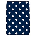 Polka Dots - White on Oxford Blue Removable Flap Cover (L)