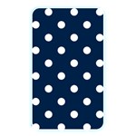 Polka Dots - White on Oxford Blue Memory Card Reader (Rectangular)