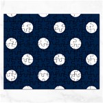Polka Dots - White on Oxford Blue Jigsaw Puzzle (Rectangular)