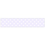 Polka Dots - White on Pastel Violet Flano Scarf (Small)