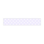 Polka Dots - White on Pastel Violet Flano Scarf (Mini)
