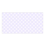 Polka Dots - White on Pastel Violet Satin Shawl