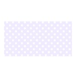 Polka Dots - White on Pastel Violet Satin Wrap