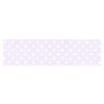 Polka Dots - White on Pastel Violet Satin Scarf (Oblong)