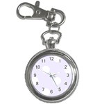 Polka Dots - White on Pastel Violet Key Chain Watch