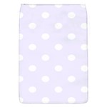 Polka Dots - White on Pastel Violet Removable Flap Cover (S)