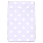 Polka Dots - White on Pastel Violet Removable Flap Cover (L)
