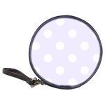 Polka Dots - White on Pastel Violet Classic 20-CD Wallet