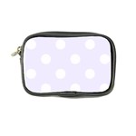Polka Dots - White on Pastel Violet Coin Purse