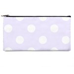 Polka Dots - White on Pastel Violet Pencil Case