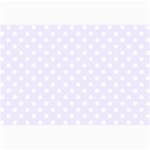 Polka Dots - White on Pastel Violet Collage 12  x 18 