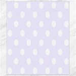 Polka Dots - White on Pastel Violet Canvas 8  x 10 