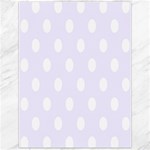 Polka Dots - White on Pastel Violet Canvas 12  x 16 