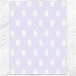 Polka Dots - White on Pastel Violet Canvas 18  x 24 