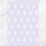Polka Dots - White on Pastel Violet Canvas 20  x 30 