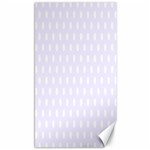 Polka Dots - White on Pastel Violet Canvas 40  x 72 