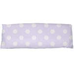 Polka Dots - White on Pastel Violet Body Pillow Case (Dakimakura) (One Side)