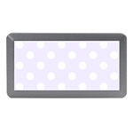 Polka Dots - White on Pastel Violet Memory Card Reader (Mini)