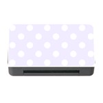 Polka Dots - White on Pastel Violet Memory Card Reader with CF