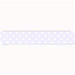 Polka Dots - White on Pastel Violet Small Bar Mat