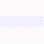 Polka Dots - White on Pastel Violet Medium Bar Mat
